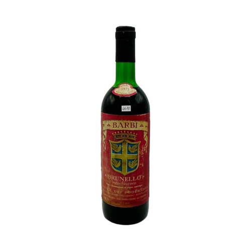 Vintage bottle fattoria dei - fattoria,